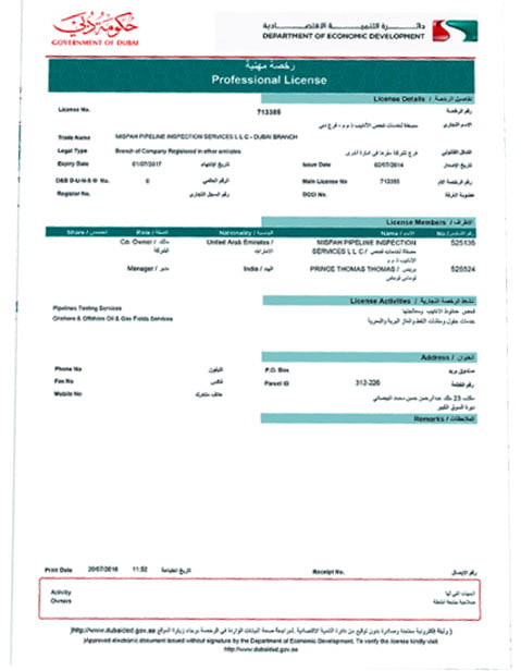 Dubai commercial license